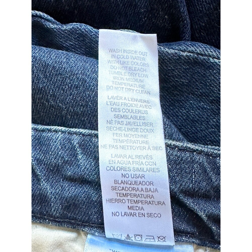 GOOD AMERICAN 90s Pleated Trouser 29 Blue Jeans Streetwear Academia Office Baggy - Picture 14 of 15